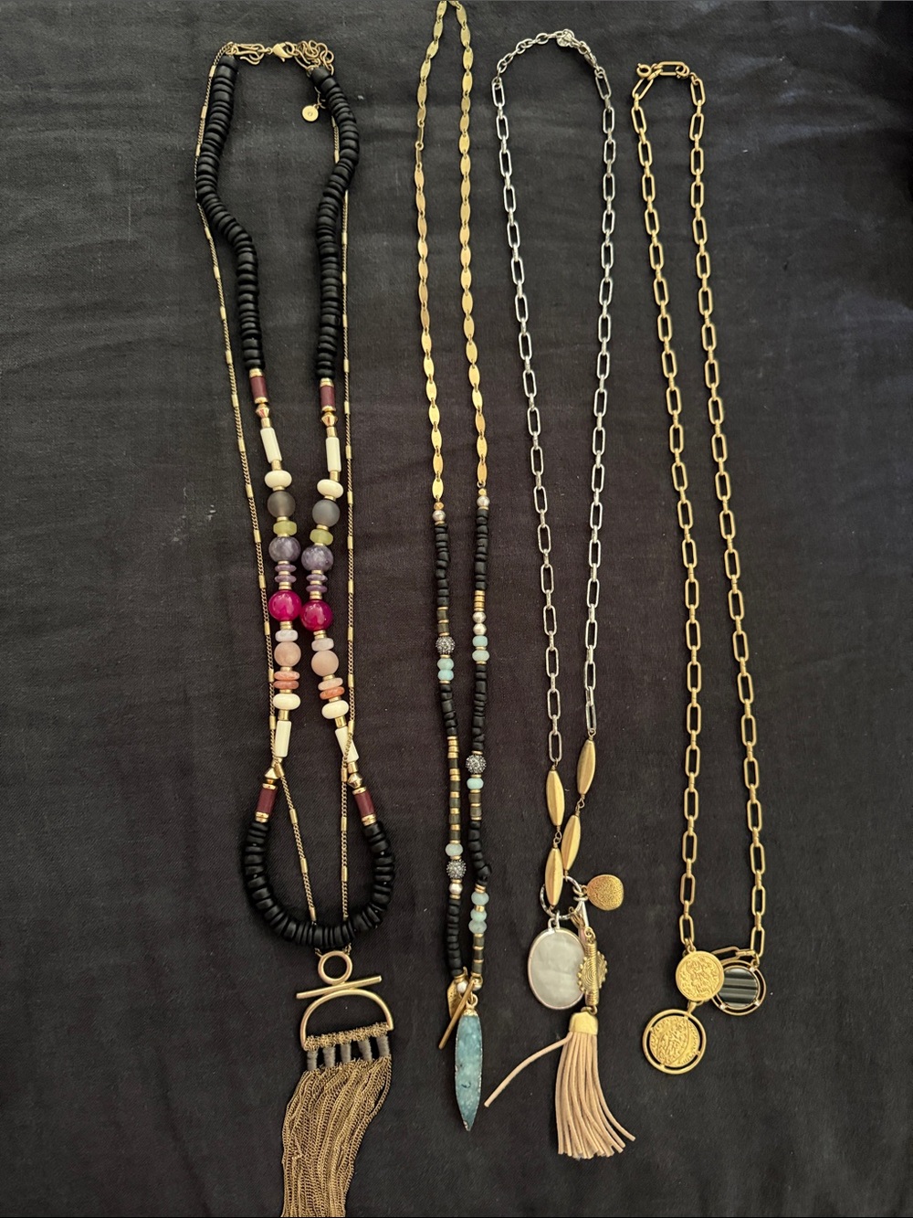 Stella and Dot long necklace collection Set